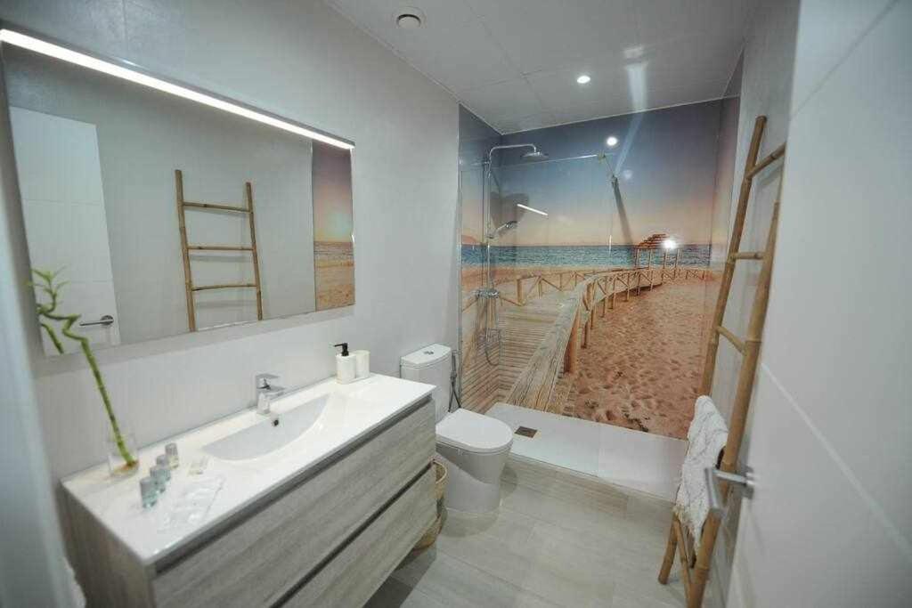 Acogedor apartamento en la playa de Cádiz Exterior foto